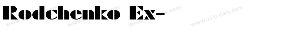 Rodchenko Ex字体转换